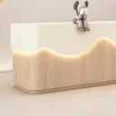 Wood Wavy Contour Front Desk - Maoters thumbnail 10