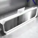 Modern Geometric Metal Reception Desk for Offices - Maoters thumbnail 9