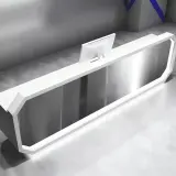 Modern Geometric Metal Reception Desk for Offices - Maoters thumbnail 9