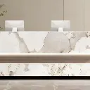 Marble Grain Step Reception Desk - Maoters thumbnail 8