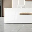 Large Commercial Asymmetrical Reception Desk - Maoters thumbnail 10