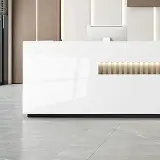 Large Commercial Asymmetrical Reception Desk - Maoters thumbnail 10