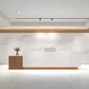 Simple Geometric Reception Desk for Workplace - Maoters thumbnail 6