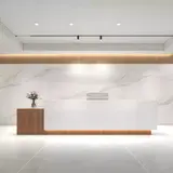 Simple Geometric Reception Desk for Workplace - Maoters thumbnail 6