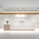 Simple Geometric Reception Desk for Workplace - Maoters thumbnail 2