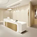 Lobby Luxury Metallic Reception Desk - Maoters thumbnail 2