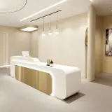 Lobby Luxury Metallic Reception Desk - Maoters thumbnail 2