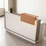 Modern Rectangular Illuminated Reception Counter - Maoters thumbnail 3