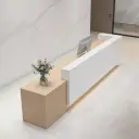 Simple Geometric Reception Desk for Workplace - Maoters thumbnail 4