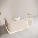 Minimal Desk with Vertical Slats - Maoters thumbnail 3