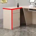 Rounded Corner Cashier Reception Desk thumbnail 7