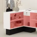 Simple Square L Shape Lobby Reception Desk - Maoters thumbnail 7
