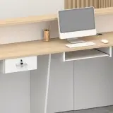 Single Curved L-Shaped Reception Desk - Maoters thumbnail 8