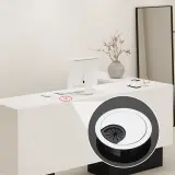 Simple Square L Shape Lobby Reception Desk - Maoters thumbnail 8