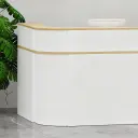Single Curved L-Shaped Reception Desk - Maoters thumbnail 7
