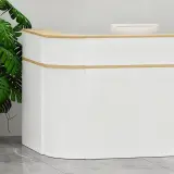 Single Curved L-Shaped Reception Desk - Maoters thumbnail 7