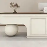 Curved Reception Desk with Sphere Base - Maoters thumbnail 7