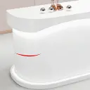 L-shaped Corner Cashier Reception Desk In The Shop thumbnail 9