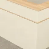 L-Shaped Reception Desk with Fluted Panel - Maoters thumbnail 8