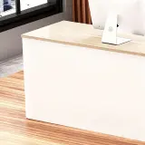 Minimalist Curved Corner Reception Desk thumbnail 9
