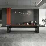Modern Executive Wood Conference Table for Boardroom - Maoters thumbnail 1