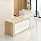 Commercial Curved Front Desk – Reception & Cashier Counter thumbnail 2