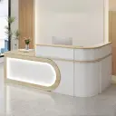 Commercial Curved Front Desk – Reception & Cashier Counter thumbnail 1