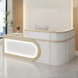 Commercial Curved Front Desk – Reception & Cashier Counter thumbnail 1