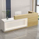 L-shaped High-end Reception Desk thumbnail 1
