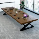 Office Large Solid Conference Table - Maoters thumbnail 1