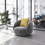 Modern Curved Office Lounge Sofa Set - Maoters thumbnail 1
