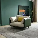 Modern Upholstered Leather Sofa - Maoters thumbnail 1