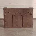 Vintage-Style Arched Decorative Reception Desk - Maoters thumbnail 2