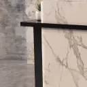 Curved Edge Marble Look Reception Desk - Maoters thumbnail 6