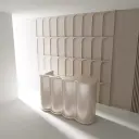 Sculptural Wavy Office Reception Desk - Maoters thumbnail 2