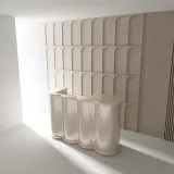 Sculptural Wavy Office Reception Desk - Maoters thumbnail 2