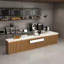 Modern Coffee Shop Reception Desk - Maoters thumbnail 2