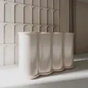 Sculptural Wavy Office Reception Desk - Maoters thumbnail 3