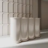 Sculptural Wavy Office Reception Desk - Maoters thumbnail 3