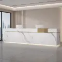 Elegant Linear Office Reception Desk - Maoters thumbnail 2