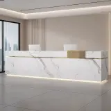 Elegant Linear Office Reception Desk - Maoters thumbnail 2