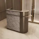 Luxury Stainless Steel Hotel Front Desk thumbnail 2