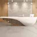 Sculptural Reception Desk with Soft Curve - Maoters thumbnail 1