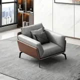 Simple Business Leather Sofa – Maoters thumbnail 1
