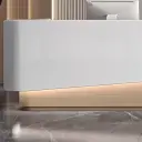 Modern Geometric Illuminated Front Reception Desk - Maoters thumbnail 9