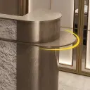 Luxury Stainless Steel Hotel Front Desk thumbnail 7