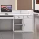 Elegant Linear Office Reception Desk - Maoters thumbnail 8