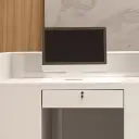 Sculptural Reception Desk with Soft Curve - Maoters thumbnail 8