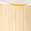 Light Wood Curved Cafe Reception Desk - Maoters thumbnail 6