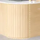 Light Wood Curved Cafe Reception Desk - Maoters thumbnail 5